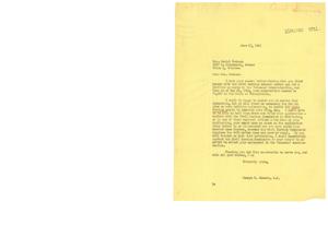 Correspondence Regarding Civil Service Application for Nursing Position in the Veterans&#39; Administration, 1945-05-22