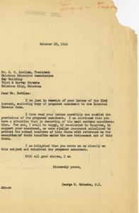 Correspondence Regarding the Amendment of the Internal Revenue Code for the Benefit of School Teachers, 1946, 1946-10-23