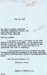Correspondence regarding Proposed Amendment to the Internal Revenue Code, 1946, 1946-05-17