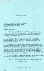 Correspondence Regarding Potential Misinterpretation of Income Tax Law, 1945, 1945-03-15