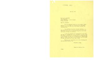 ["The document acknowledges receipt of a letter regarding the Fair Employment Practice Act, expressing disapproval of the bill and stating that the recipient will not sign a petition in support of it. The sender also shares their own disapproval of the bill and hopes it does not become a law."]