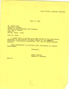 Request for Apprenticeship Program Status Update from Western Oklahoma Chapter of the National Electrical Contractors Association, Inc., 1983-06-17