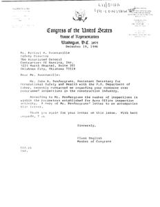 Response to Concerns Over Programmed Inspections in the Construction Industry, 1986-12-19