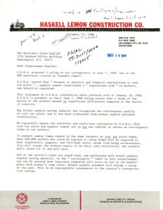 Review of OSHA&#39;s Proposed Regulations Concerning Asphalt Fumes, 1983-01-20