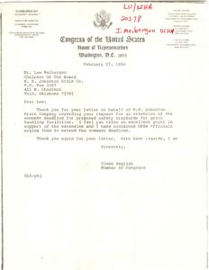 Request for Extension of Comment Deadline on Proposed Safety Standards for Grain Handling Facilities, 1984-02-14