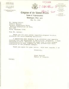 Title: Concerns Regarding O.S.H.A. Proposed Standards for Grain Handling Facilities, 1984-01-06