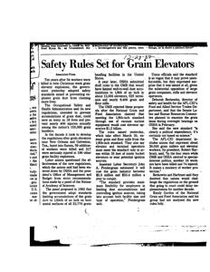 Safety Standards for Grain Elevators: A Decade in the Making, 1975-01-01 - 1975-12-31