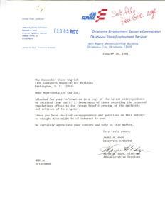 Proposed Regulations Affecting Fringe Benefits Program, 1981-01-21