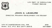 Sequestration Issues Surrounding Forest Service and Bureau of Land Management Balances, 1985-12-03