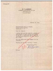 Request for Summary of Achievements of Negro Soldiers and Sailors of the War, 1946-01-01 - 1946-12-31