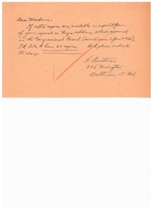 Request for Reprint Copies of Speech on Negro Soldiers, 1946-02-15