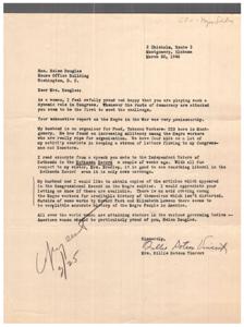Letter of Appreciation to Hon. Helen Douglas, 1946-03-20
