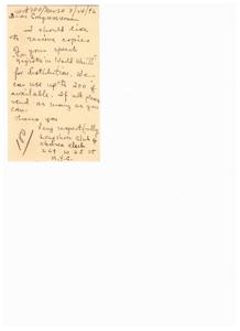 Request for Copies of Congresswoman&#39;s Speeches in World War II, 1946-01-01 - 1947-12-31
