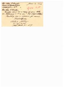 Request for Copy of Talk on The Negro Soldier - Archie Nixon, 1946-01-01 - 1947-12-31