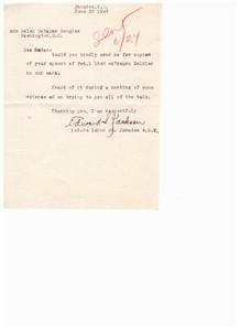 Request for Speech on Negro Soldiers in WWII, 1946-01-01 - 1947-12-31