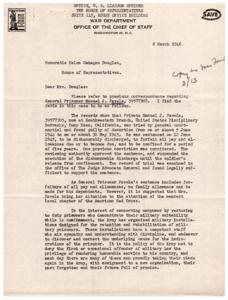 Re: General Prisoner Manuel J. Favela, 1946-02-20