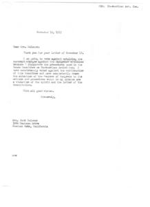Opposition to the Un-American Activities Committee, 1947-11-17