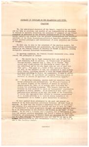 CHURCHMEN&#39;S CONDEMNATION OF HOUSE UN-AMERICAN ACTIVITIES COMMITTEE, 1947-03-25