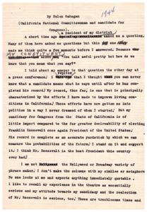 Reflections on Politics, Leadership, and the Reelection of Franklin Roosevelt: A Narrative from a Congressional Candidate, 1944-01-01 - 1944-12-31