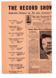 Senate Race: Douglas vs. Nixon - A Comparison of Records, 1950-10-05