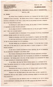 Betrayal of Palestine: Remarks by Honorable  Helen Gahagan Douglas, 1948-03-22