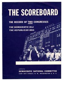 RESTORING AMERICA: A COMPARISON OF THE 80TH AND 81ST CONGRESSES, 1950-01-01 - 1950-12-31