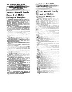 The Choice for California Voters: Nixon vs. Douglas, 1950-09-11