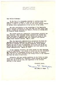 Questioning Helen Gahagan Douglas: A Call for Scrutiny, 1947-05-09