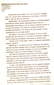 CAMPAIGN COMMITTEE FOR CONGRESSMAN RICHARD NIXON: THE RACE FOR UNITED STATES SENATOR, 1950-01-01 - 1950-12-31