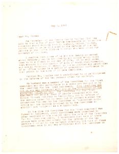 Clarification of Misinformation: A Letter from Helen Gahagan Douglas, 1950-05-05