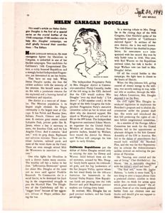 The Battle for Helen Gahagan Douglas: A Crucial Campaign for Liberalism, 1950-01-01 - 1950-12-31