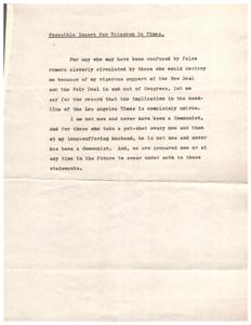 Refuting False Accusations: Standing Against Communist Allegations, 1943-01-01 - 1943-12-31