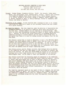 National Advisory Committee on Farm Labor discusses membership, issues, and NLRA coverage., 1967-06-20