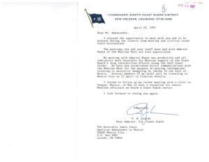 Enhancing Cooperation: Progress in Coast Guard-Mexico Relations, 1997-04-23