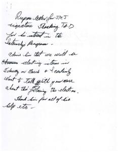 ["The document is from Tad Doering to James R. Jones expressing interest in the summer internship program in his office. Tad has enrolled at Bethany College and is interested in gaining practical political experience. He mentions his previous work in campaigns and expresses his eagerness to further his interest in government."]