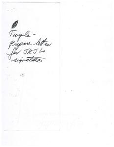 ["The document is a letter from James R. Jones to Mr. A.C. Pfenninghausen regarding charges against Representatives Flood and Elberg. Jones suggests that the House Ethics Committee investigate the charges as long as it does not interfere with the criminal investigation by the Justice Department. Jones also mentions not wasting time with political grandstanding."]