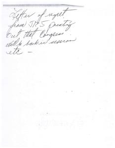 ["The document expresses regret that Congress will be back in session, but also includes copies of the Panama Canal Treaties requested by Mr. Pike from Congressman Jones' office. The document assures Mr. Pike of the Congressman's willingness to be of assistance and offers additional services if needed. The document is signed by Jerry Conrey, the District Manager to Congressman James R. Jones."]