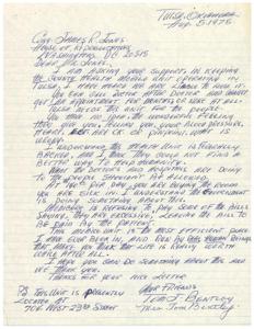 ["The document is a request for support to keep the county health mobile unit operating in Tulsa, Oklahoma. The writer emphasizes the importance of the unit in providing efficient and affordable healthcare services to the community. They express concern about the high cost of healthcare and Medicare's refusal to pay some bills. The writer hopes for action to ensure the continued operation of the mobile unit."]