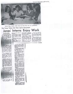 Experience and Insights: Four Tulsa Interns Observe Federal Government Firsthand, 1973-08-26