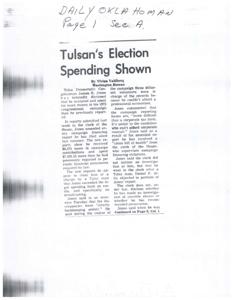 Congressman Jones Reveals Higher Campaign Spending in 1972, 1973-01-01 - 1973-12-31
