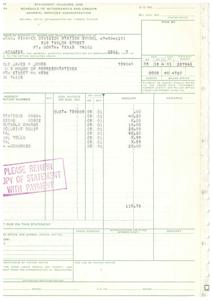 ["The document is a statement and voucher for withdrawals and credits from the General Services Administration. It includes information such as the paying office, regional office, and details of the charges and amounts due. It also includes instructions for payment and references for inquiries."]