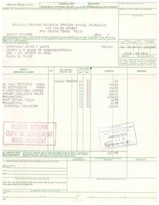 ["This is a form for a statement, voucher, and schedule of withdrawals and credits to be sent to the General Services Administration. It includes information about payments made by a member of the United States House of Representatives and details of charges for various items. The total amount due on the statement is $126.99 and adjustments may appear on subsequent statements. The form also includes a certification from the paying office."]