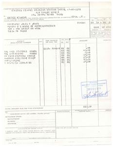 ["The document provides instructions on how to make a deposit to an account, send the deposit confirmation to the General Services Administration in Ft. Worth, Texas, and pay the amount due on the statement. It also includes details of the charges and amounts to be paid, as well as information on the paying office and certification for payment."]