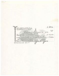 ["Honorable  James R. Jones, a member of the United States House of Representatives, received a delinquency statement from the General Services Administration for a total amount of $810.60 that was overdue. The statement listed multiple charges that were over 75 days old, with a total delinquent amount of $113.20. The statement included instructions for payment or inquiry, as well as details on the charges and the appropriation or fund from which the payment should be made. The statement requested prompt handling of the payment."]