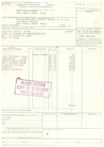["This document is a schedule of withdrawals and credits approved by the General Services Administration, with payment made to the Regional Office of Administration Finance Division in Fort Worth, Texas. The payment is for various charges including distributable charges, exclusive equipment service charges, and Congress charges, totaling $98.56. The document includes details of the charges, the amount due, and a request for payment to be returned with a copy of the statement."]