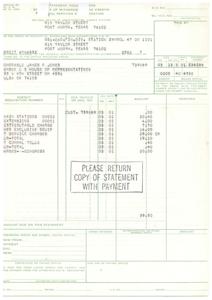 ["This text is a financial statement detailing payments made by the General Services Administration to the United States House of Representatives. It includes specific amounts for various charges and services, as well as instructions for payment and documentation. The statement also includes a certification of the paying office confirming the accuracy of the listed items and the designated appropriation for payment."]