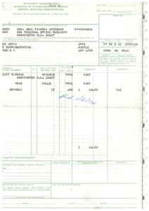 ["This text is a payment statement from the General Services Administration, detailing withdrawals and credits. It includes information such as the paying office, voucher number, agency billed, payment due, and details of the services provided. The statement should be referenced for any payment or inquiry. The paying office must certify the accuracy of the listed items and the use of the designated appropriation."]