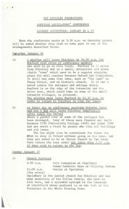 ["The Ditchley Foundations American Legislators' Conference will have leisure activities on January 26 and 27. On Saturday, there will be a visit to Burford and a guided tour of Oxford colleges. On Sunday, there will be church services and a visit to Blenheim Palace. Guests can also make their own arrangements for private visits and tours."]