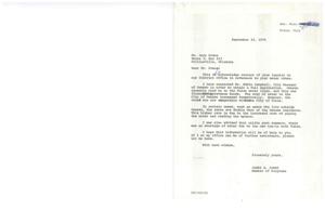 ["Mr. Evans inquired about his water rates in Owasso, Oklahoma, which have increased since the city tied on to Tulsa water lines. The rates for users outside Owasso are double that of residents, due to the increased cost of piping water and reading meters. There is no water shortage due to the tie-in with Tulsa. Mr. Evans used 6,000 gallons of water last month and his bill was $14.50, while another customer used 9,000 gallons and his bill was $22.00. Mr. Evans requested assistance in aligning Owasso's rates with Tulsa's. Congressman James R. Jones acknowledged receipt of the inquiry and provided information on the situation."]