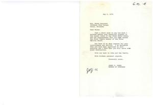 ["The document is a letter from Congressman James R. Jones congratulating Mrs. Norma Eagleton on becoming the first female member of the Tulsa Utility Board. Jones expresses his respect for her intelligence and ability, and believes she will serve with great distinction. Mrs. Eagleton has been active in various organizations and committees in Tulsa."]